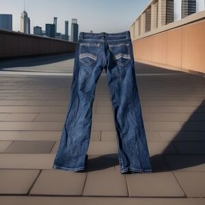 Decree Jeans Blue Distressed Straight Regular Fit Denim Size 32x30 Y2K‎